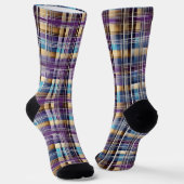 abstrakte karierte Socken (Gewinkelt)
