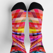 Abstrakte Karos mit geflecktem Licht Socken (Oben)