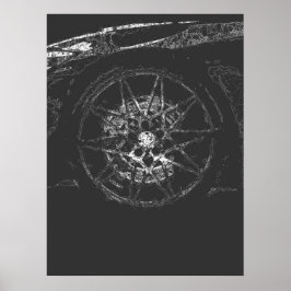 abstrakte Karosserietechnik Poster