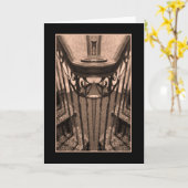 Abstrakte Karte der antiken Treppe (Gelbe Blume)