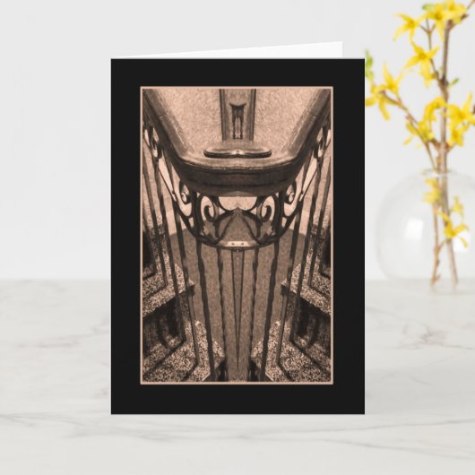 Abstrakte Karte der antiken Treppe (Gelbe Blume)