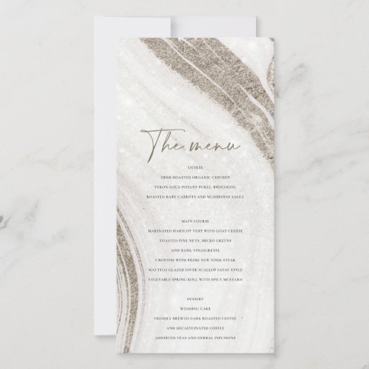 Abstrakte Karte des blass-goldfarbenen Marmorfluss (Vorderseite)