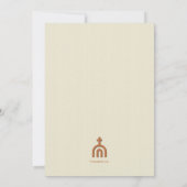 Abstrakte Kathedrale Einladung (Rückseite)