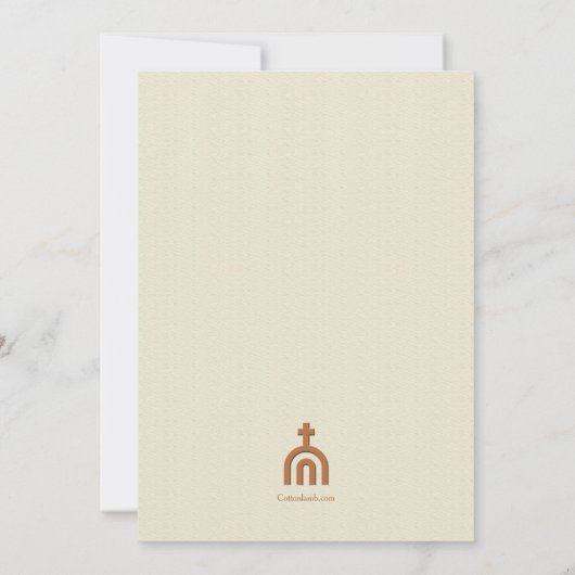 Abstrakte Kathedrale Einladung (Rückseite)