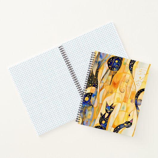 Abstrakte Kätzchen Notizblock (Innenseite)