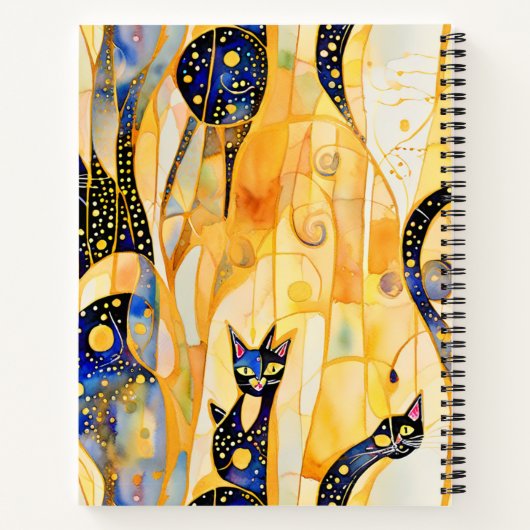 Abstrakte Kätzchen Notizblock (Rückseite)