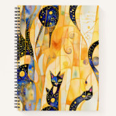 Abstrakte Kätzchen Notizblock (Vorderseite)