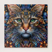 Abstrakte Katze-Illustration Puzzle (Vertikal)