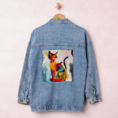Abstrakte Katze Jeansjacke (Hangar)