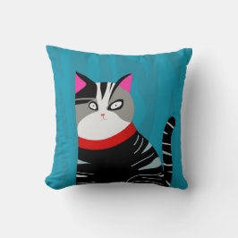 Abstrakte Katze Kissen