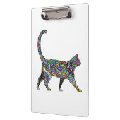 Abstrakte Katze Klemmbrett (Links)