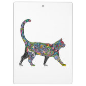 Abstrakte Katze Klemmbrett (Rückseite)