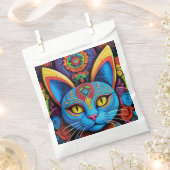 Abstrakte Katze mit gelben Augen Geschenktütchen (Ausgeschnitten)