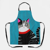 Abstrakte Katze Schürze (Vorderseite)