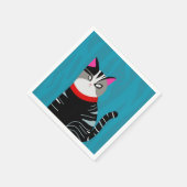 Abstrakte Katze Serviette (Ecke)