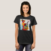 Abstrakte Katze T-Shirt (Vorne ganz)