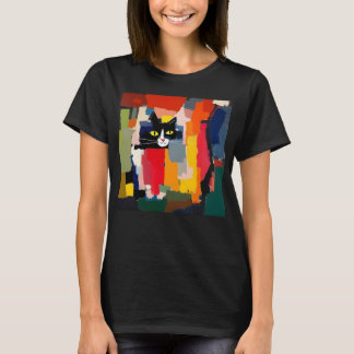 Abstrakte Katze T-Shirt