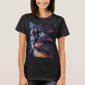Abstrakte Katze T-Shirt (Vorderseite)