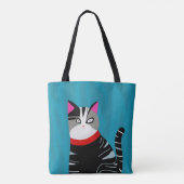 Abstrakte Katze Tasche (Rückseite)
