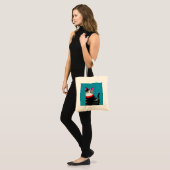Abstrakte Katze Tragetasche (Vorderseite (Model))
