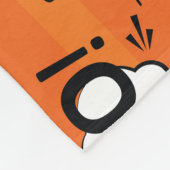 Abstrakte Katze, Wolke, Halloween-Muster Fleecedecke (Ecke)