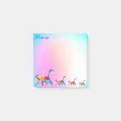 Abstrakte Katzenart Moderne Personalisierte Post-it Klebezettel (Vorderseite)