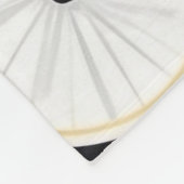 Abstrakte Katzenfahrrad-Minimalist Fleecedecke (Ecke)