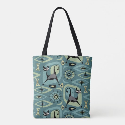 Abstrakte Katzenjacke Tasche (Rückseite)