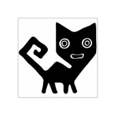 abstrakte Katzenkatze-Briefmarke Gummistempel (Prägung)