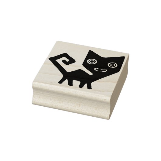 abstrakte Katzenkatze-Briefmarke Gummistempel (Stempel)
