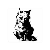 abstrakte Katzenkunst-Briefmarke Gummistempel (Prägung)