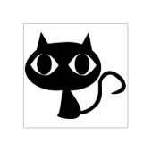 Abstrakte Katzenkunst-Briefmarke Gummistempel (Prägung)