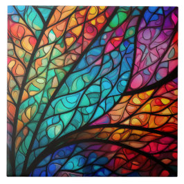 Abstrakte Keramik aus Radialglas Fliese