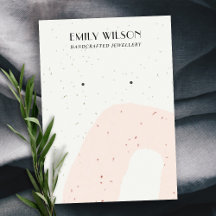 ABSTRAKTE KERAMIK BLUSH PEACH STUD EARRING DISPLAY