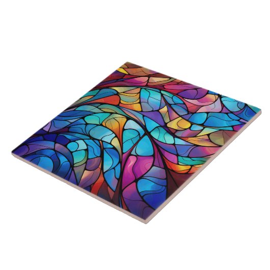 Abstrakte Keramik der  Glasflasche Fliese (Seite)