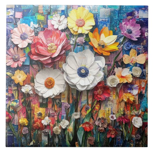 Abstrakte Keramik Fliese (Vorderseite)