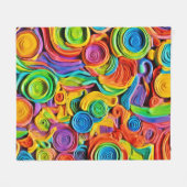 Abstrakte Keramik Joy Fleecedecke (Vorderseite (Horizontal))