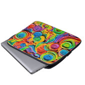 Abstrakte Keramik Joy Laptopschutzhülle (Vorne Knopf)