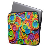 Abstrakte Keramik Joy Laptopschutzhülle (Vorderseite Links)