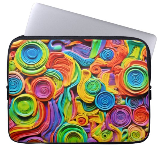 Abstrakte Keramik Joy Laptopschutzhülle (Vorderseite)