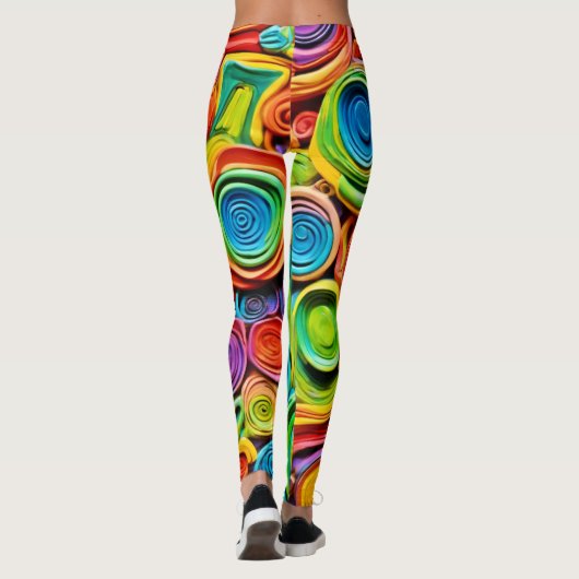 Abstrakte Keramik Joy Leggings (Rückseite)
