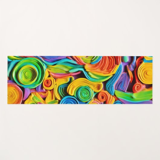 Abstrakte Keramik Joy Yogamatte (Vorderseite (Horizontal))