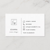 Abstrakte Keramik Ockergelbes, gesprenkeltes Logo Visitenkarte (Rückseite)