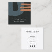 ABSTRAKTE KERAMIK QUADRATISCHE VISITENKARTE (Vorne/Hinten)