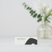 ABSTRAKTE KERAMIK SCHWARZ-WEISS STUD EARRING-ANZEI MINI VISITENKARTE (Stehend Vorderseite)