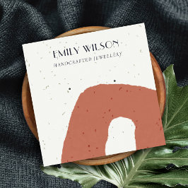 ABSTRAKTE KERAMIK TERRACOTTA STUD ERFAHRUNG ANZEIG QUADRATISCHE VISITENKARTE