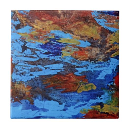 Abstrakte Keramik Tile Fliese (Vorderseite)