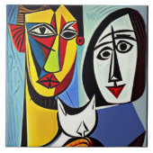 Abstrakte Keramik Tile Fliese (Vorderseite)