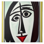 Abstrakte Keramik Tile Fliese (Vorderseite)