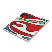 Abstrakte Keramik Tile Fliese (Seite)